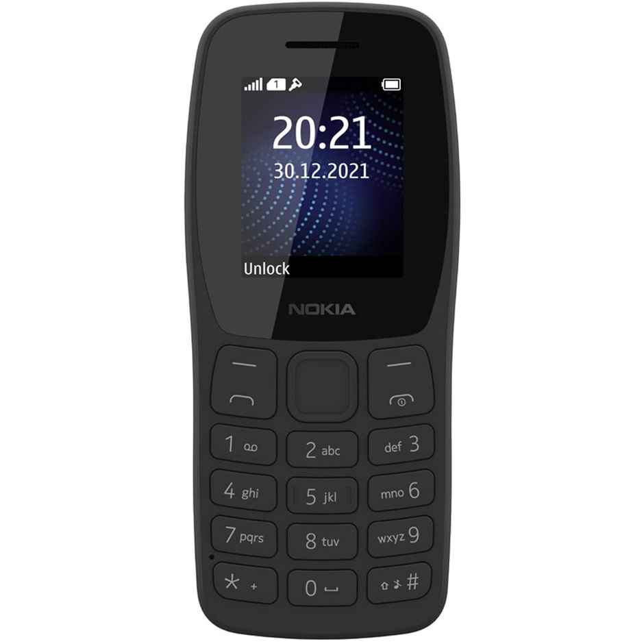 Nokia 105 Classic Single Sim Keypad Mobile | 1.7" Display | 800 mAh Battery | Built in UPI | Charcoal