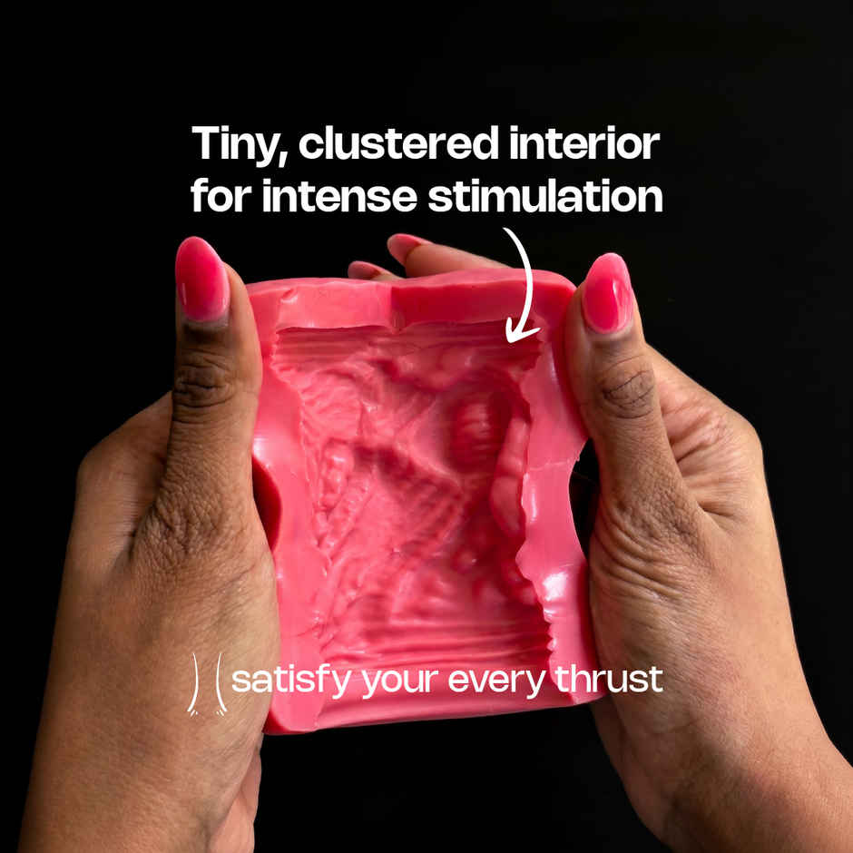 Leezu's Toofaan Intense Stroker Personal Massager with Water Based Lubricating Gel