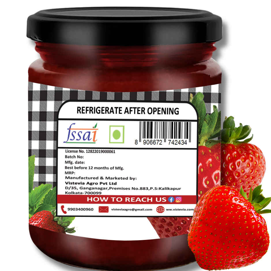 Vistevia Sugar Free Strawberry Jam