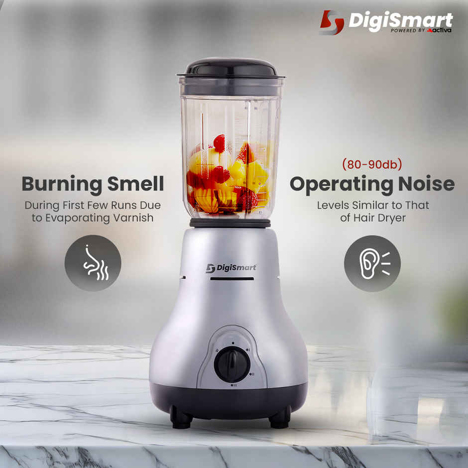 Digismart Kitchen Mate 750 Watt Mixer Grinder With 4 Jars Comes - Grey & Black