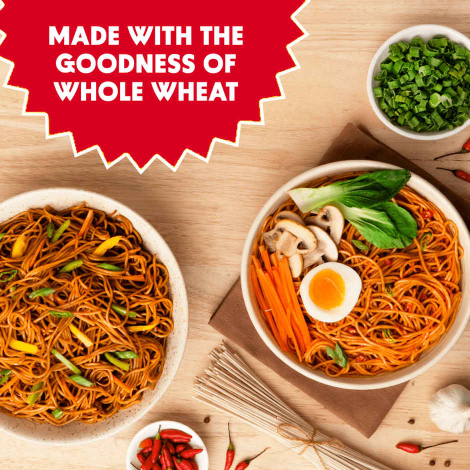 Masterchow Healthy Whole Wheat Noodles  (300g) & Masterchow Chowmein Cooking Sauce (220g) Combo