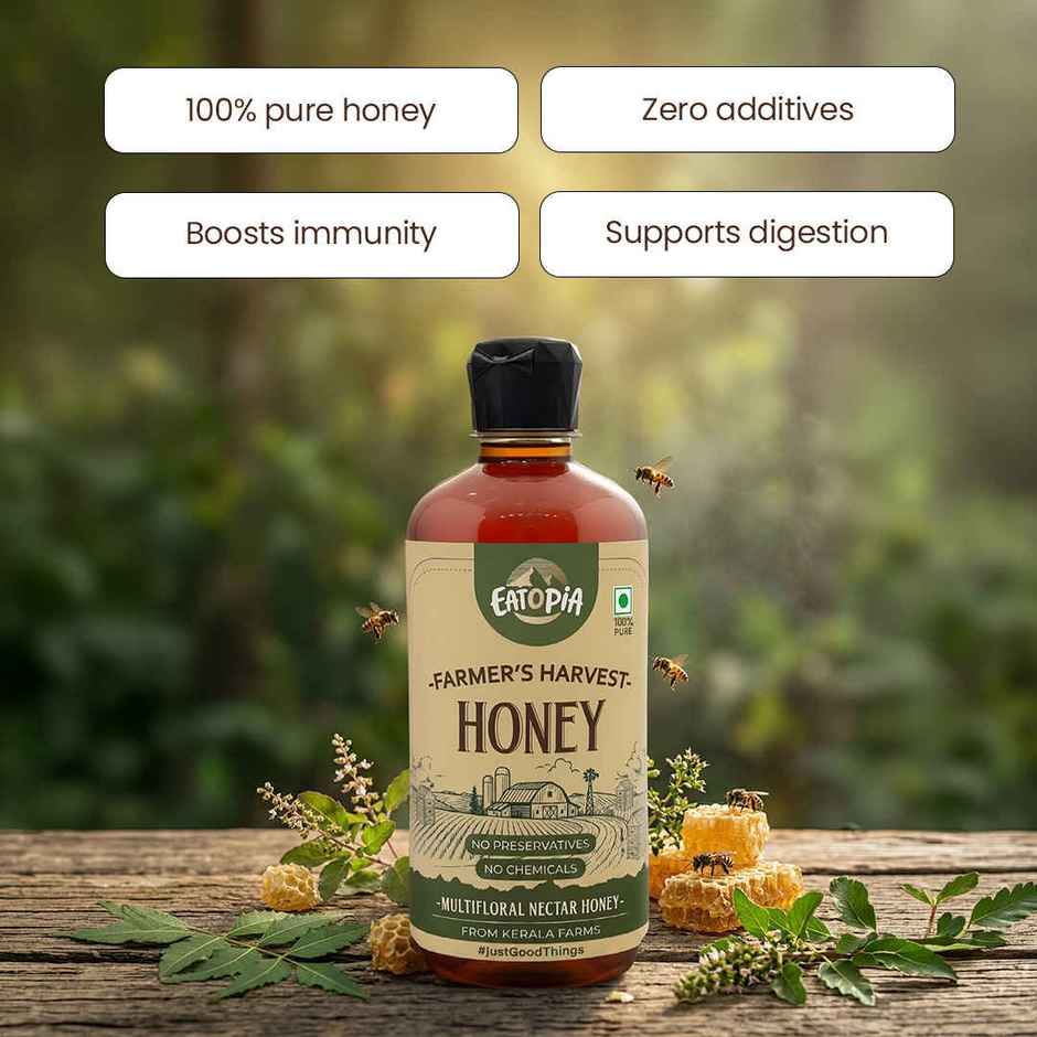 Eatopia Farmer's Harvest Honey | 100% Pure Multifloral Honey