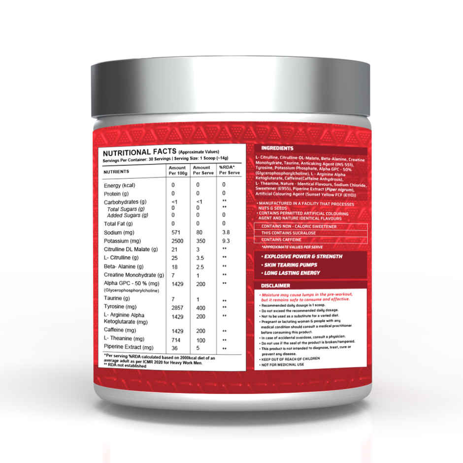 Dynamite Pre-Workout (30 Servings) Valencia Orange