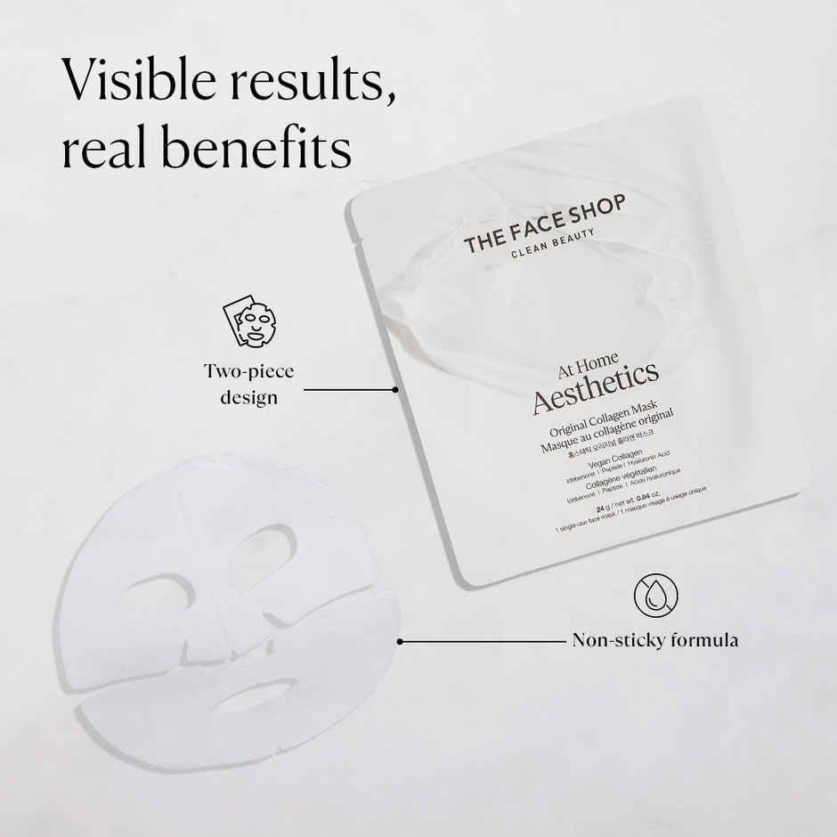 The Face Shop Original Collagen Face Mask with Vegan Collagen & Peptide Complex