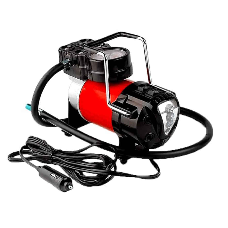 Potauto Digital Tyre Inflator With Led Light | 12 V Cigrette Car Plug | Upto 150 PSI