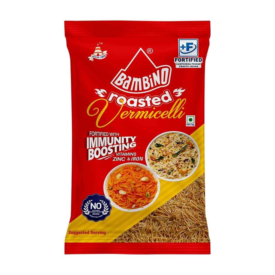 Bambino Roasted Vermicelli Seviyan | Pure Suji | No Maida | Protein Rich