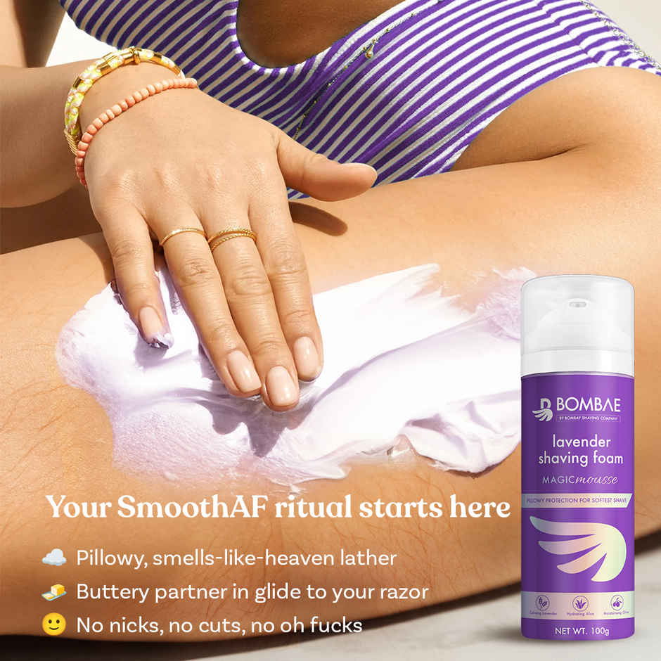 Bombae Lavender Sensitive Shaving Foam For Women