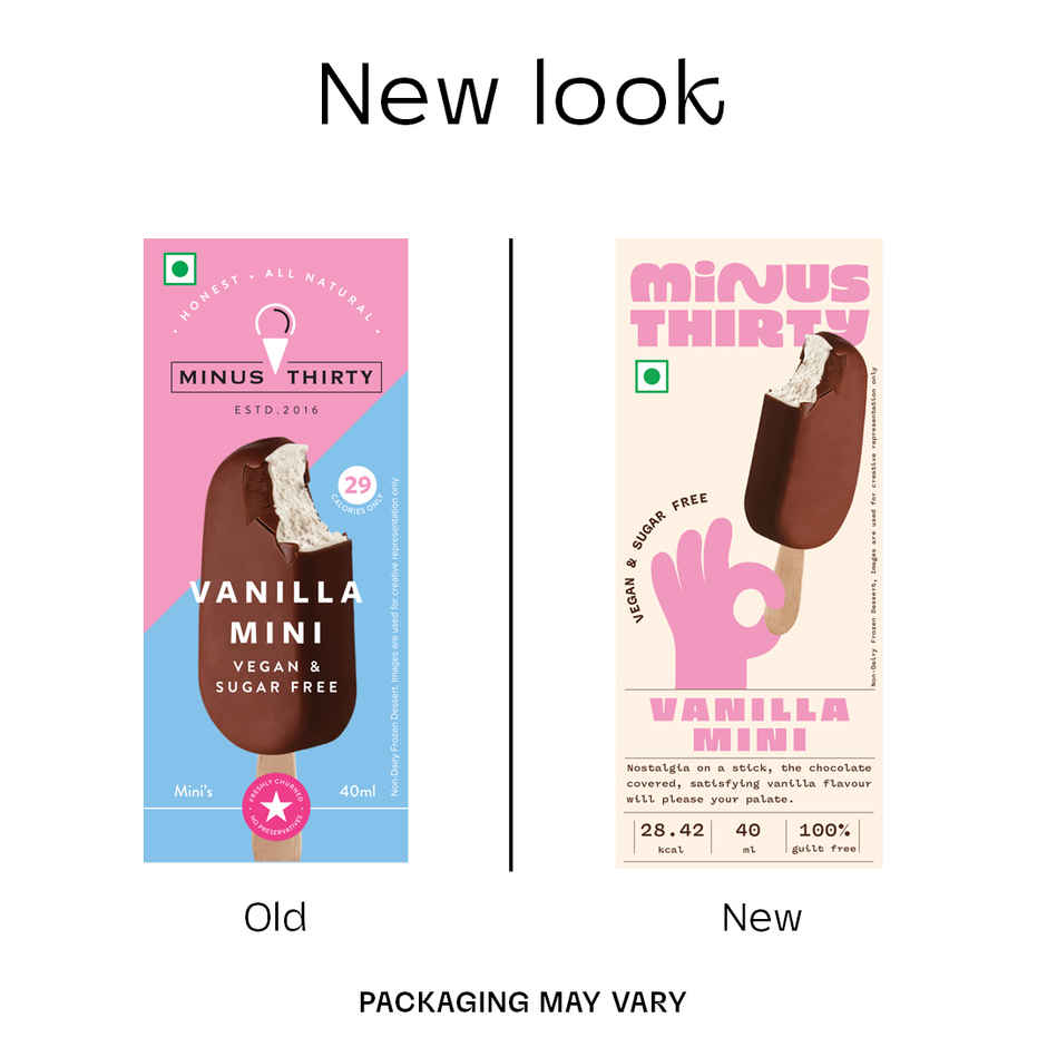 MINUS THIRTY Vanilla Mini Stick Vegan & Sugar Free