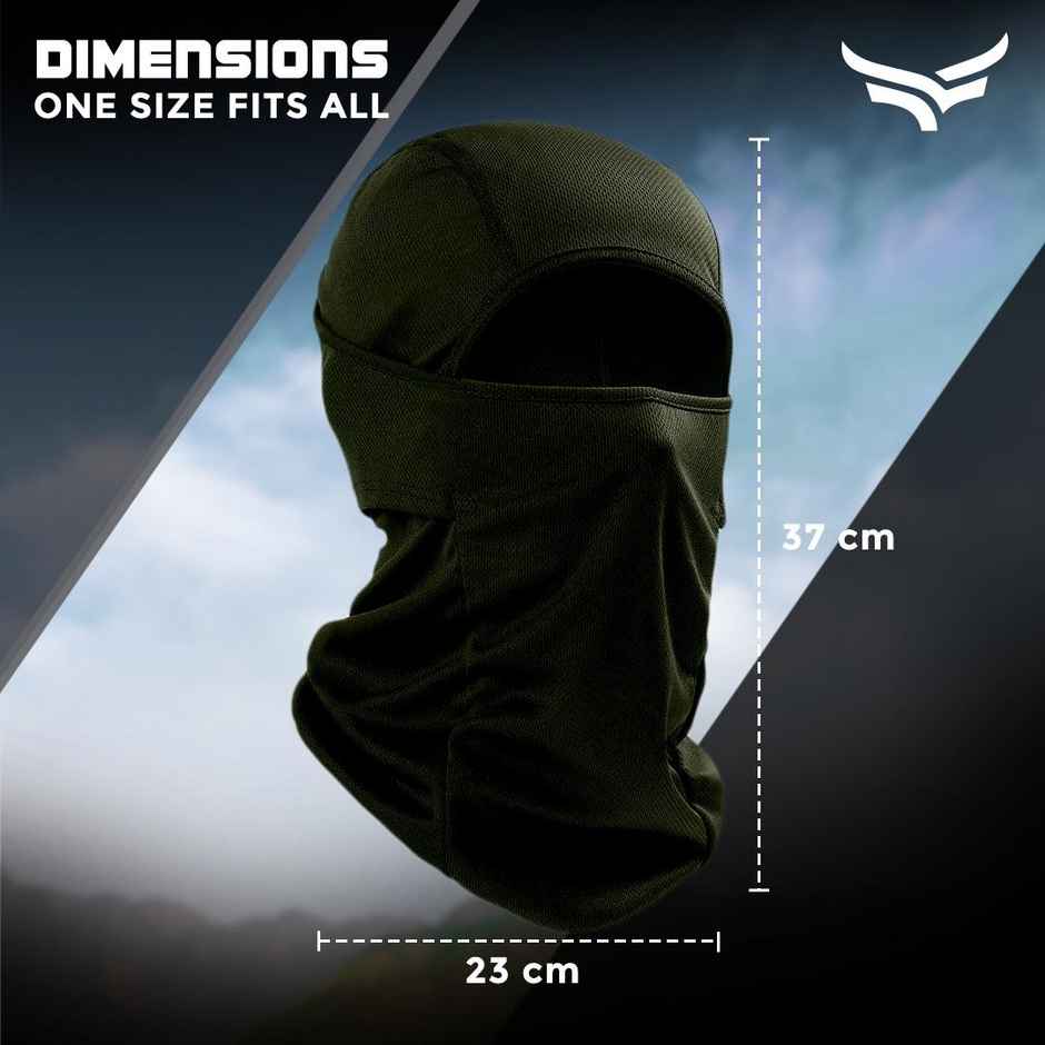 Xtrim UV-Protected Balaclava for Biking - Sweat Absorbing & Odour-Free | Khaki