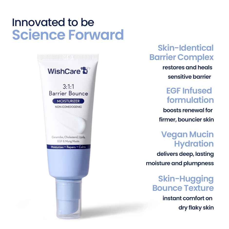 WishCare 3:1:1 Barrier Bounce Moisturizer | Repairs Skin Barrier | Moisturizer For All Skin Types