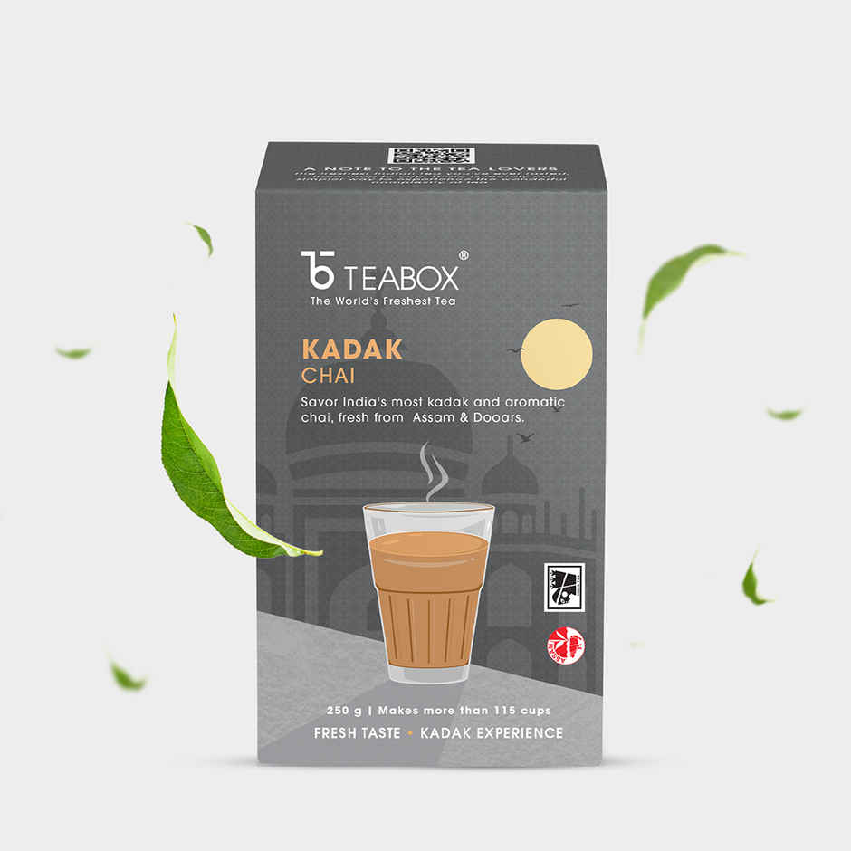 Teabox Kadak Chai | Premium Black Tea (CTC) with Strong Flavour and Aroma