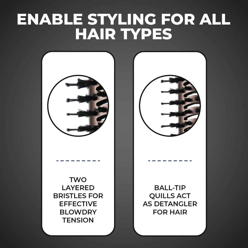 Winston 2 In 1 Hair Styling Blow Brush For Women - 1200 Watts (Gold)