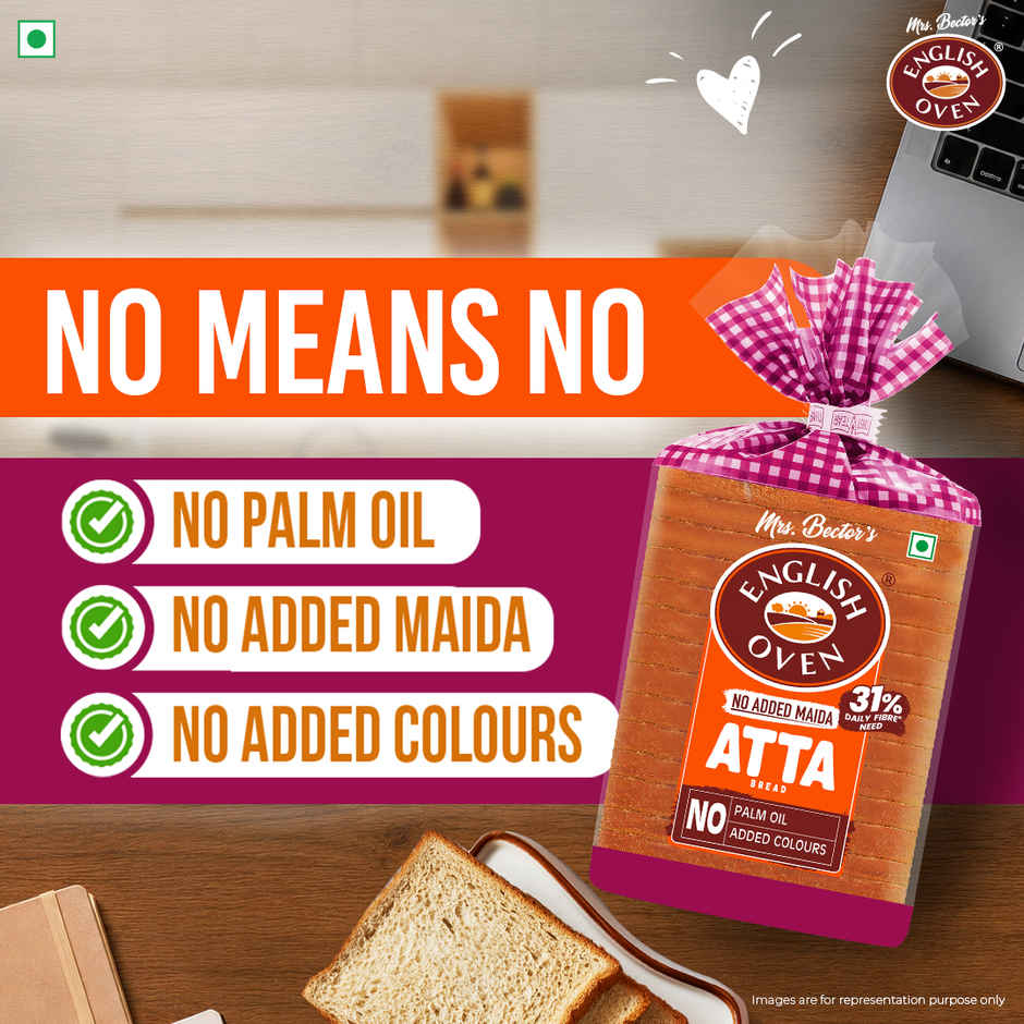 English Oven Zero Maida Atta Bread | High Fibre