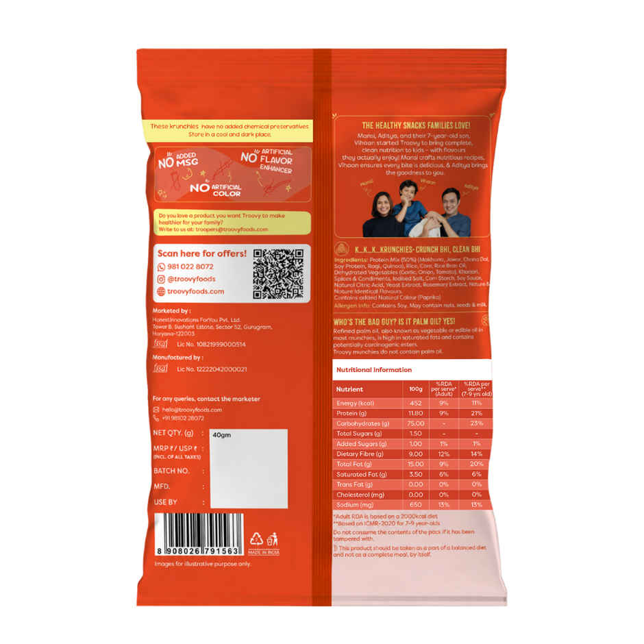 Troovy Makhana Krunchies | High Protein, No Palm Oil