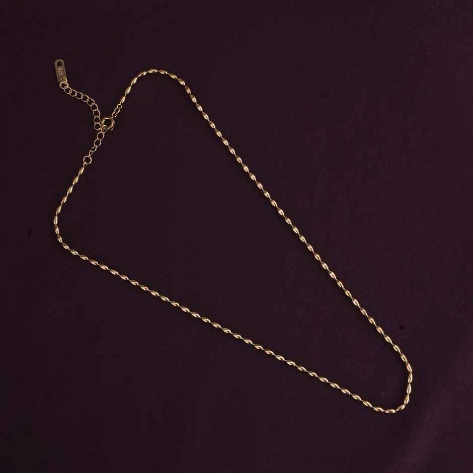 Palmonas Gold Beaded Necklace