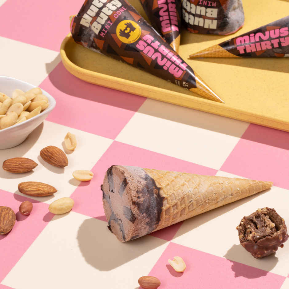 Minus Thirty Nutty Butty Mini Ice Cream Cone