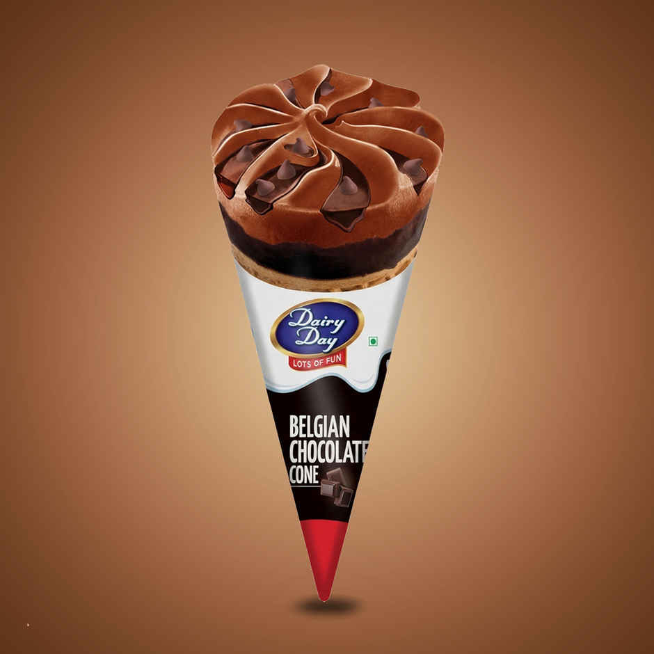 Dairy Day Belgian Chocolate Ice Cream Cone