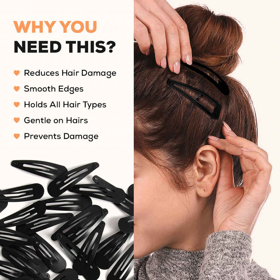 Multibirte Hair Rubber Bands and Tic Tac Hair Clips | Elastic Scrunchie Hair set