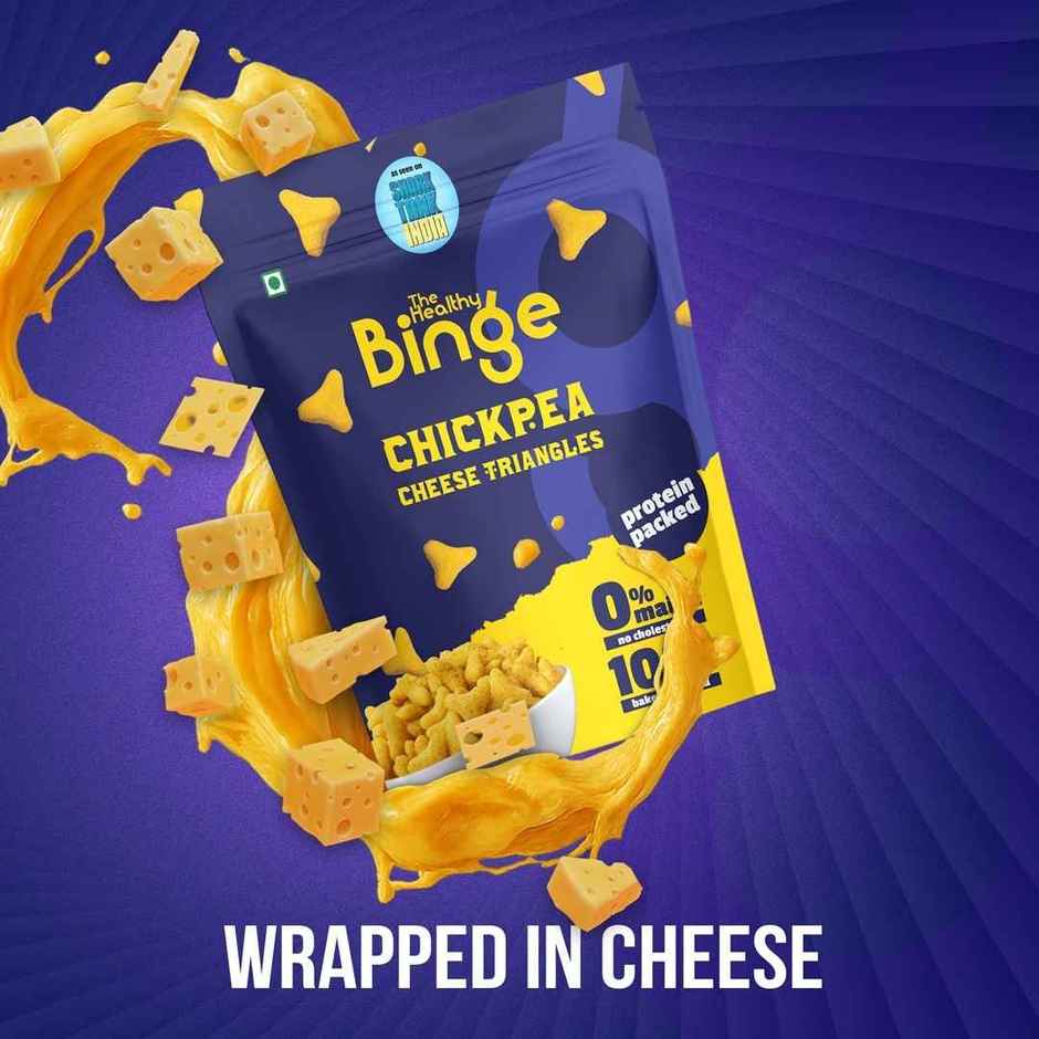 High Protein Chickpea Puffs-Cheese, Baked, No Palm Oil  