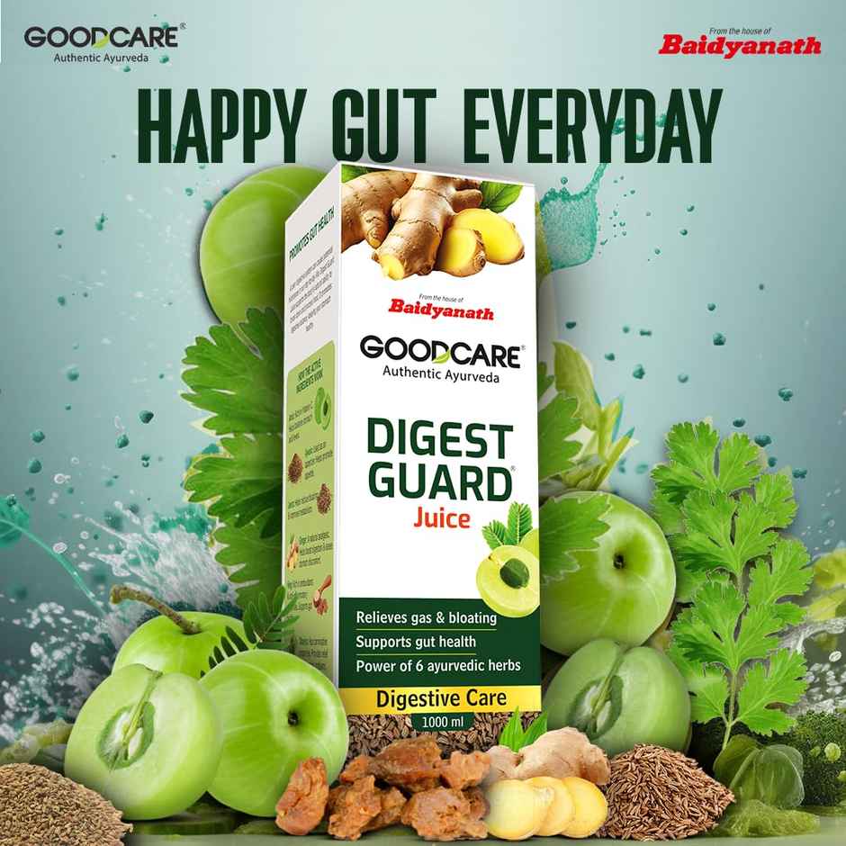Goodcare Digest Guard Juice For Healthy Gut And Helps Relive Bloating With Power Of 6 Ayurveda Herb