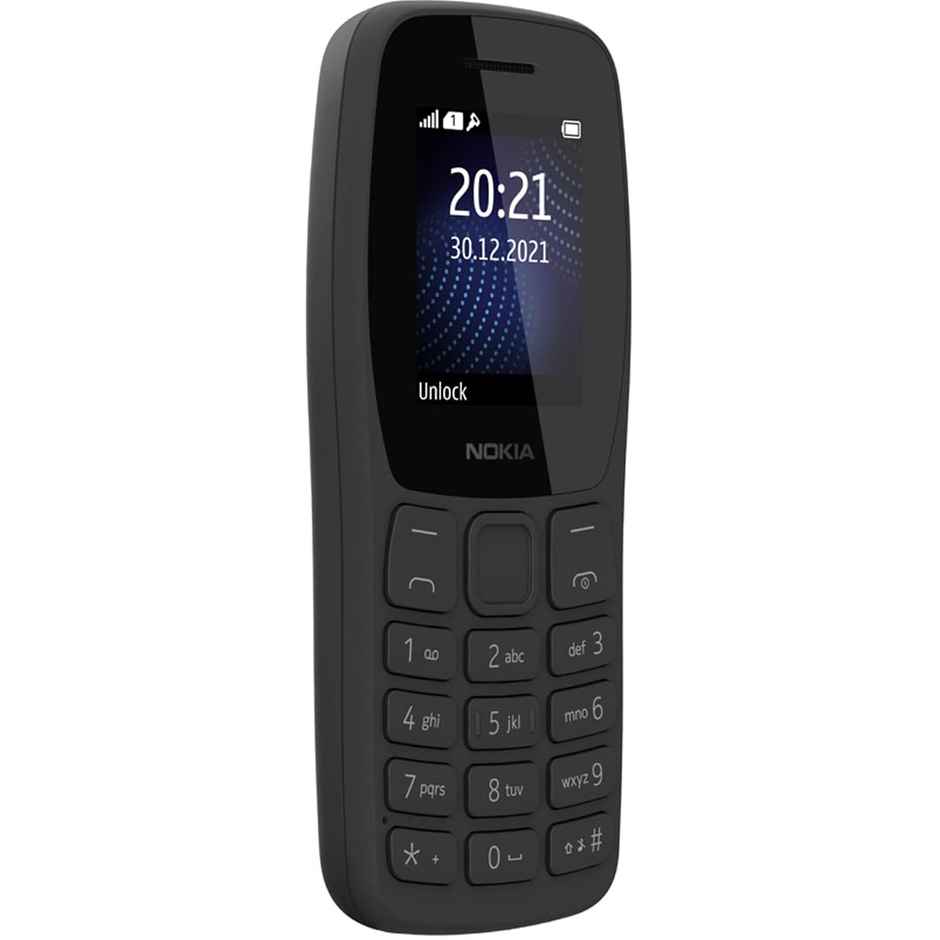 Nokia 105 Classic Single Sim Keypad Mobile | 1.7" Display | 800 mAh Battery | Built in UPI | Charcoal