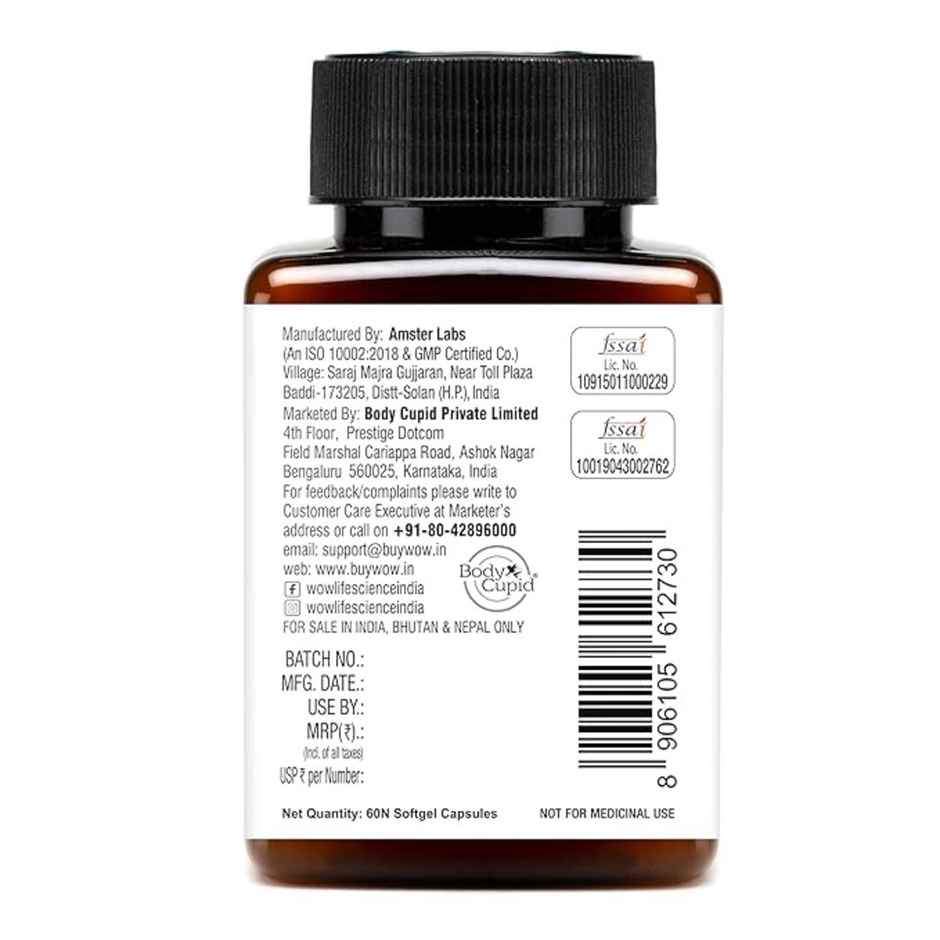 Wow Life Science Omega 3 Fish Oil 1300mg | EPA 550mg | DHA 350mg