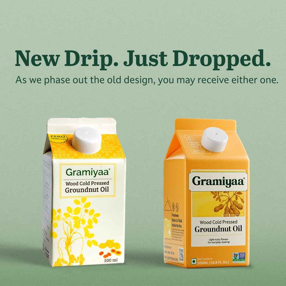 Gramiyaa Groundnut (Peanut) Cold Pressed Oil | Healthy Cooking Oil