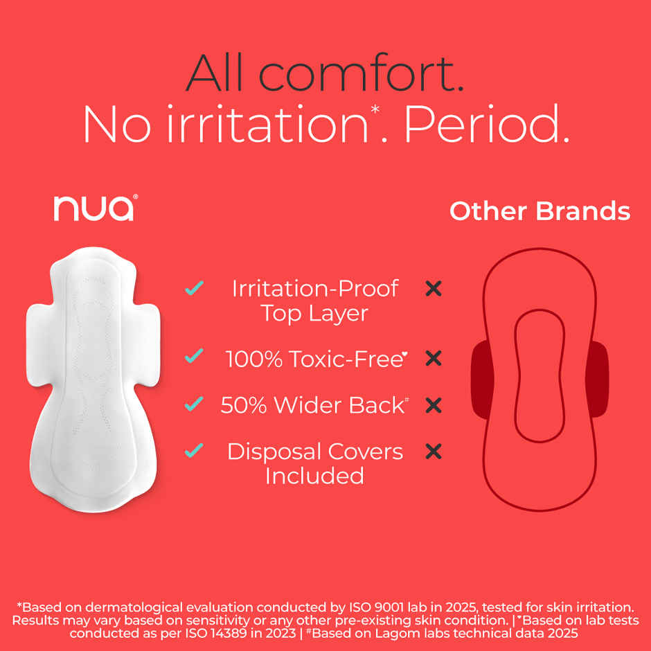 Nua Multi-size Sanitary Pads with Disposal Cover | Assorted pack