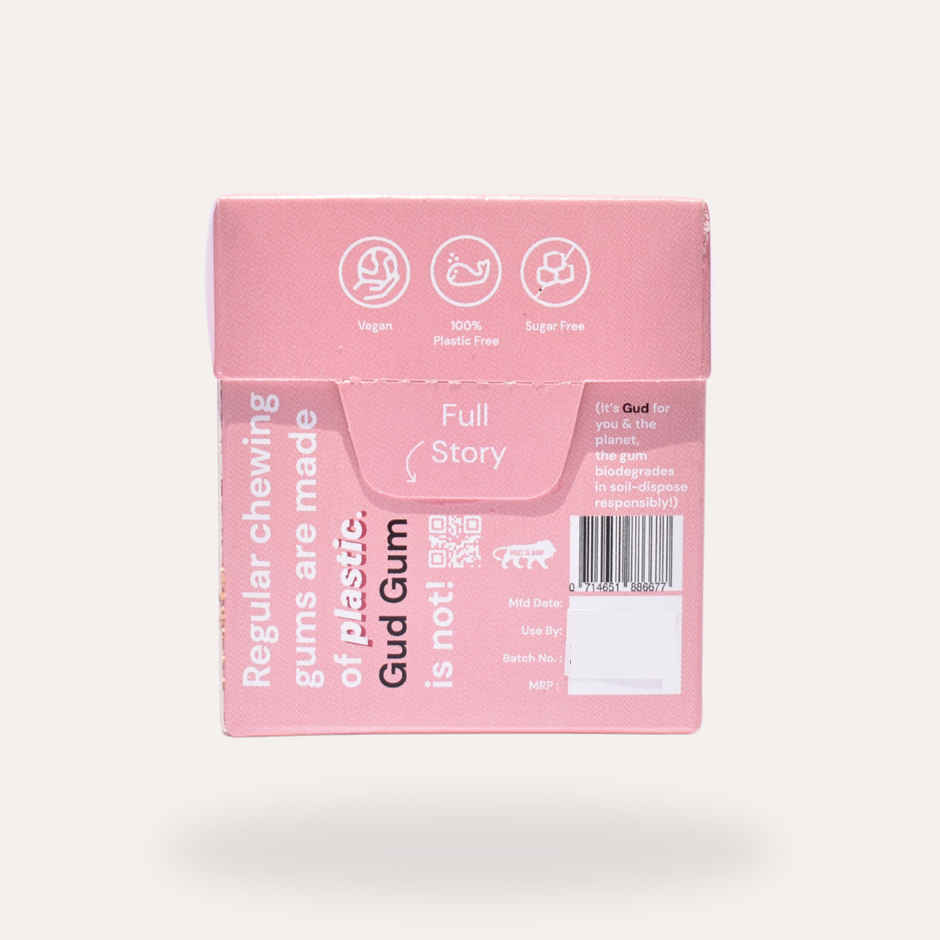 Gud Gum Strawberry Natural Chewing Gum