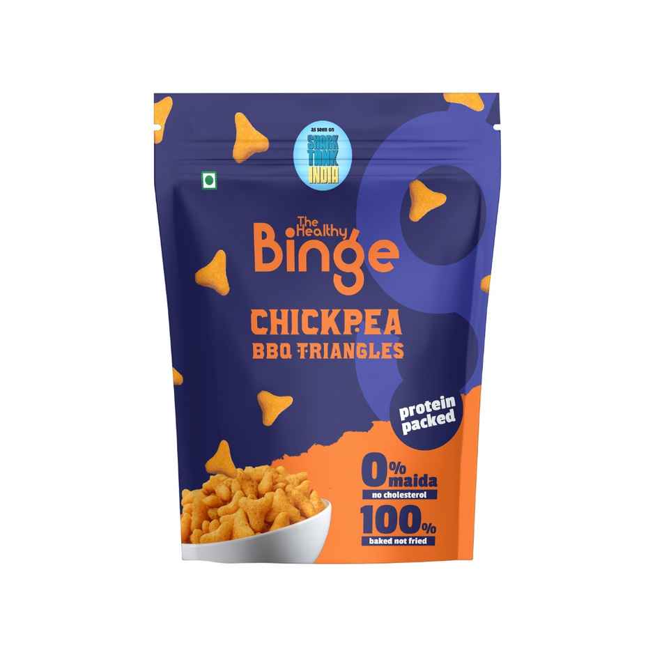 High Protein Chickpea Puffs-Bbq, Baked, No Palm Oil