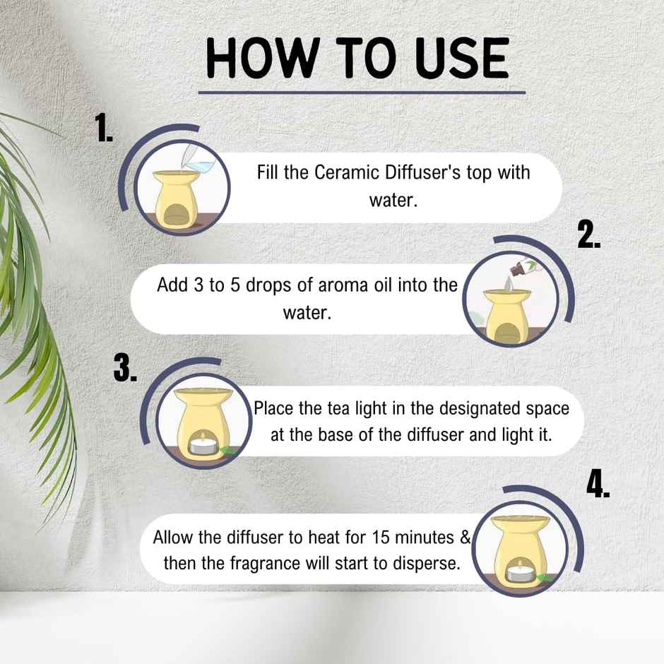 Asian Aura Diffuser Aroma Oils For Home Fragrance 10 ml White Jasmine