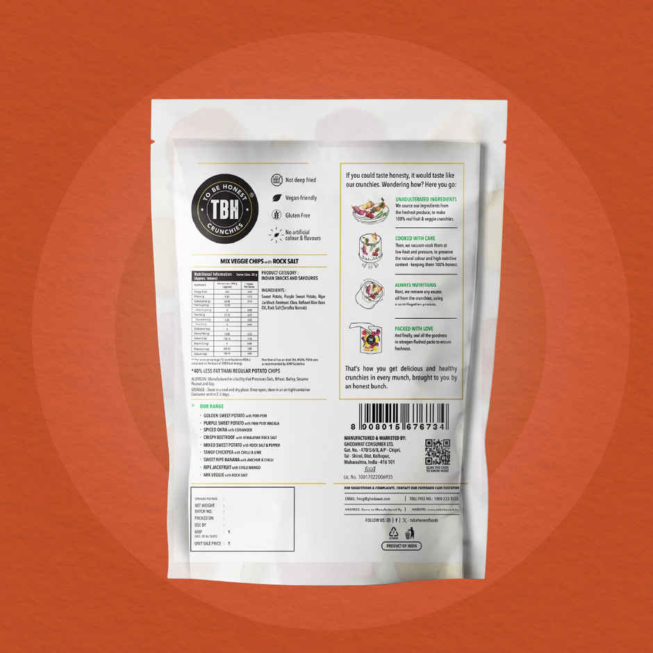 Mix Veggie Chips With Rock Salt