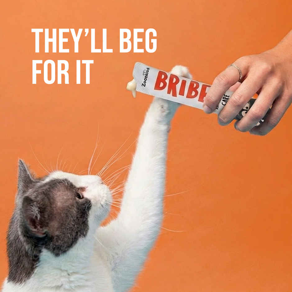 Zoomies BRIBE Cat Treats - 0% Junk, 100% Real Meat | Hairball Care