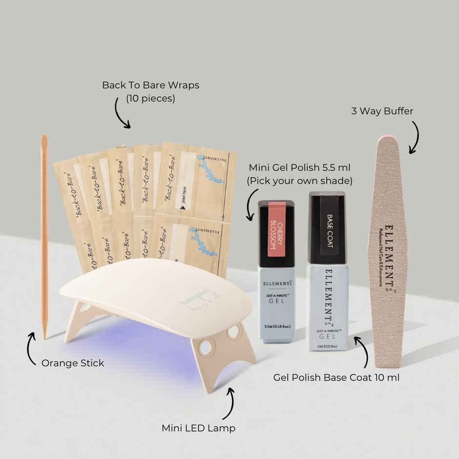 Ellement Co. DIY Gel Polish Starter Kit | Salon Gel Nails at Home | Beginner Friendly Kit