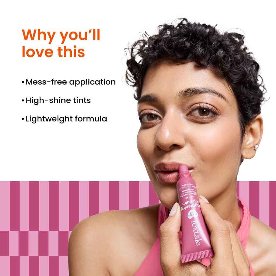 Foxtale SPF 30 Brightening Lip Balm with Peptitdes (Light Mauve)