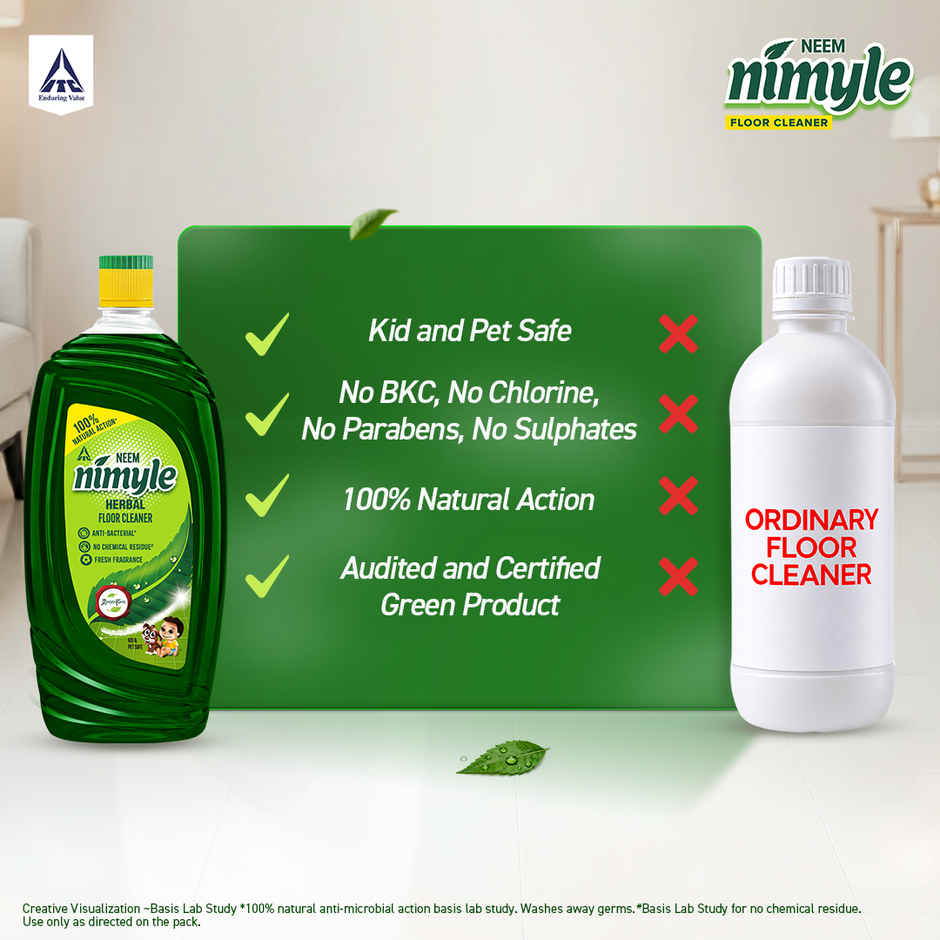 Nimyle Herbal Floor Cleaner | Family Size | Kid & Pet Safe
