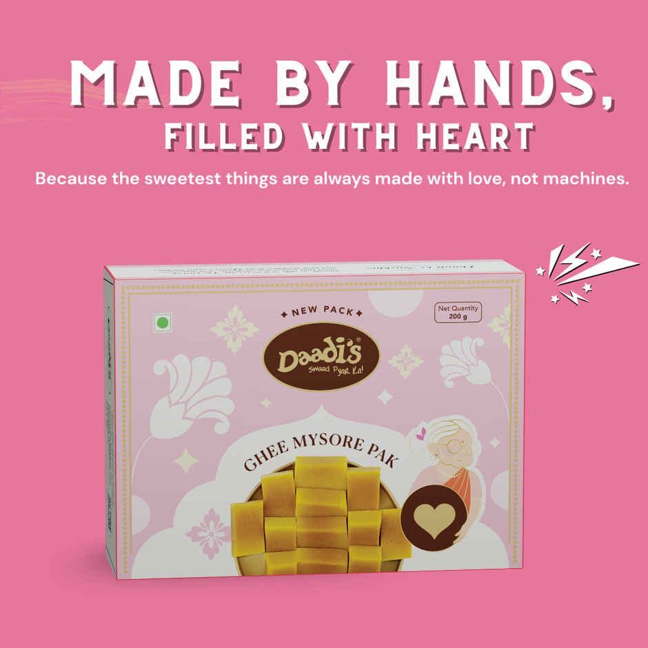 Daadi's Ghee Mysore Pak | Rich & Delicious