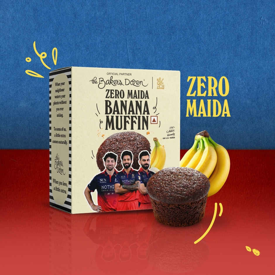 The Baker'S Dozen Zero Maida Banana Muffin