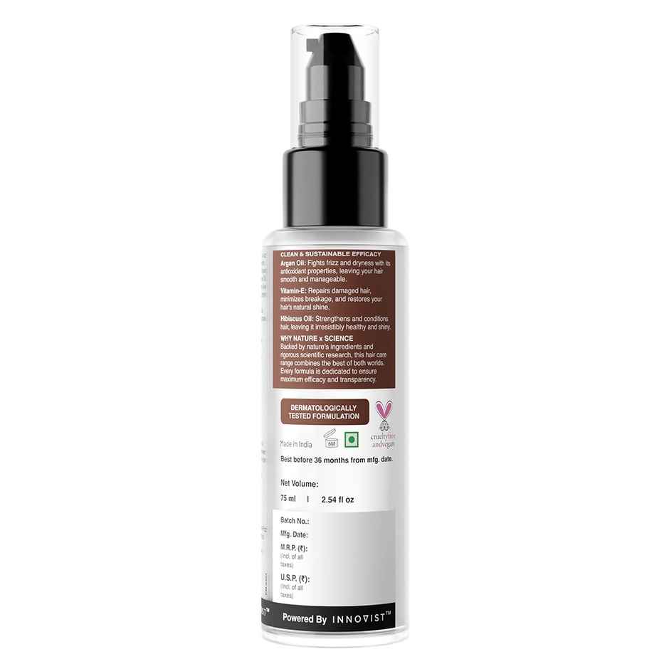 Bare Anatomy Argan & Vitamin E Anti-Frizz Hair Serum - 48H Frizz Control, Smooth & Shiny Hair