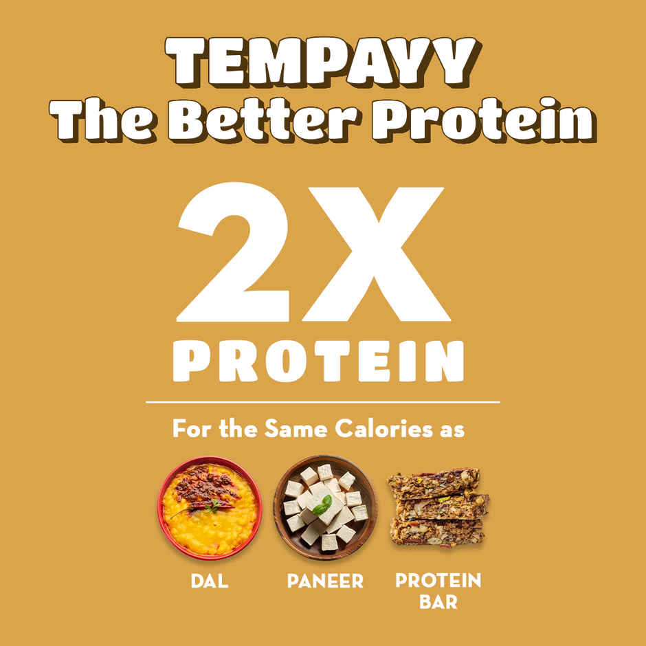 Hello Tempayy 40g Protein Masala Tempeh Cubes |Low Fat & High Fibre