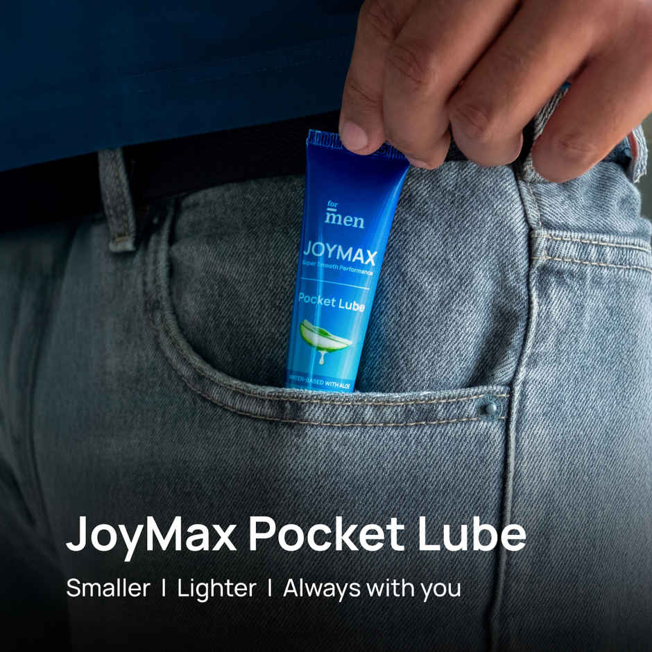 ForMen JoyMax Pocket Lube | Water Based Natural Intimate Massage Gel with Aloe Vera