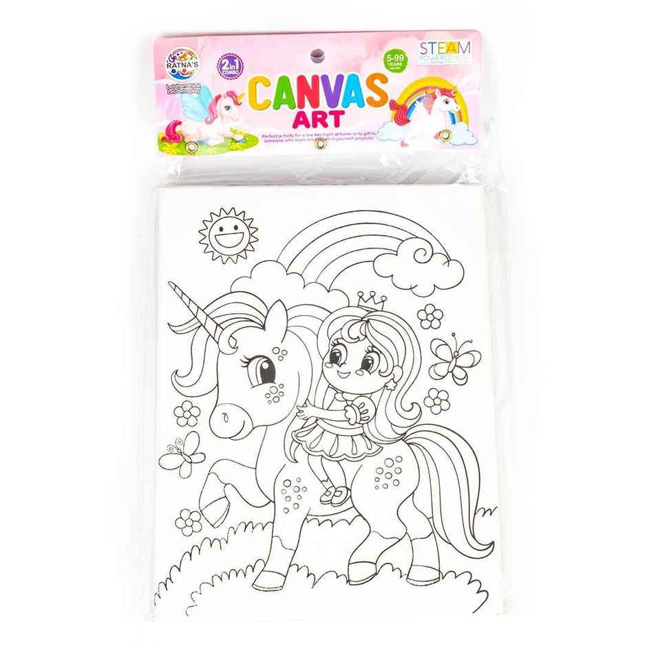 Ratna's Unicorn Canvas Art