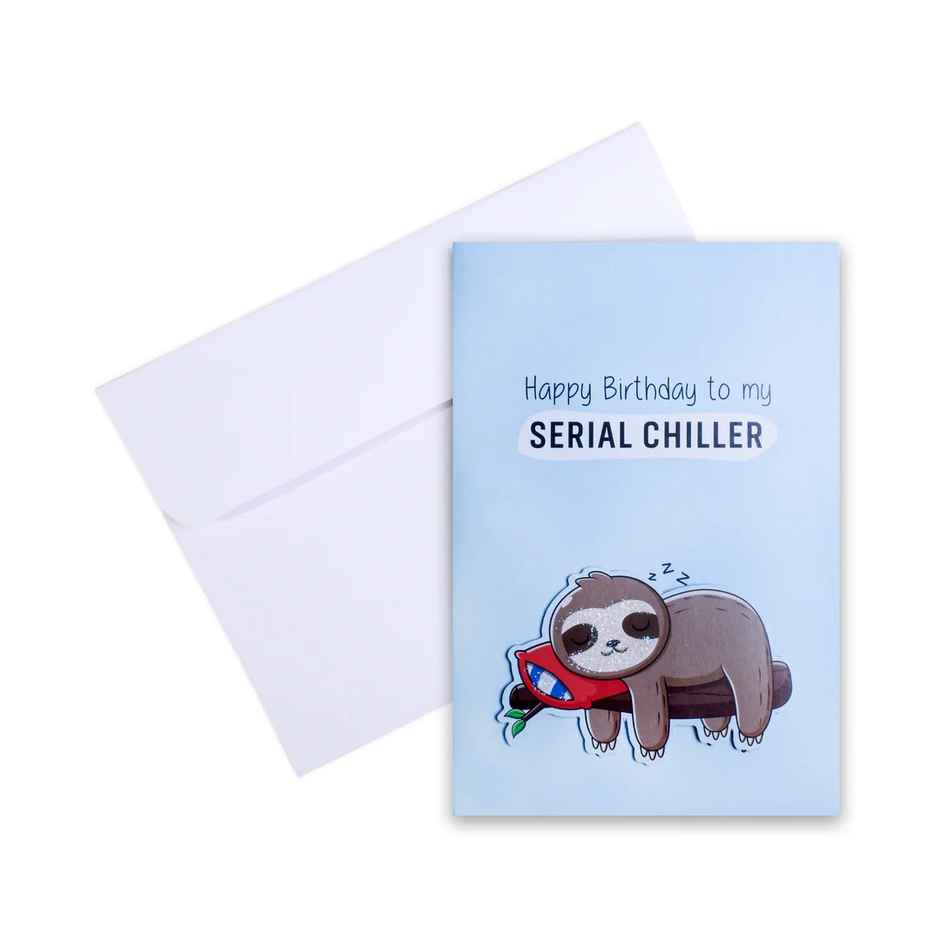Itsy Bitsy Greeting Card & Envelope Birthday Chiller 4 x 6 Inch 2 Pc Pb Lb