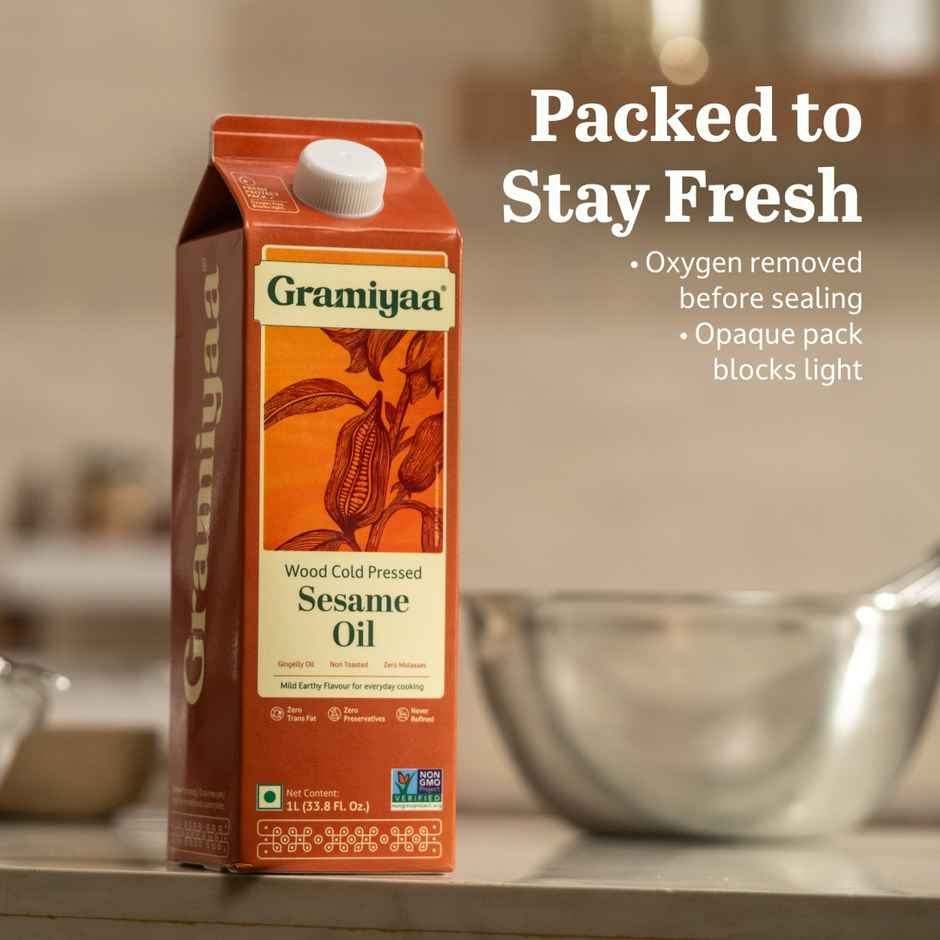 Gramiyaa Sesame - Gingelly (Til) Wood Cold Pressed Oil