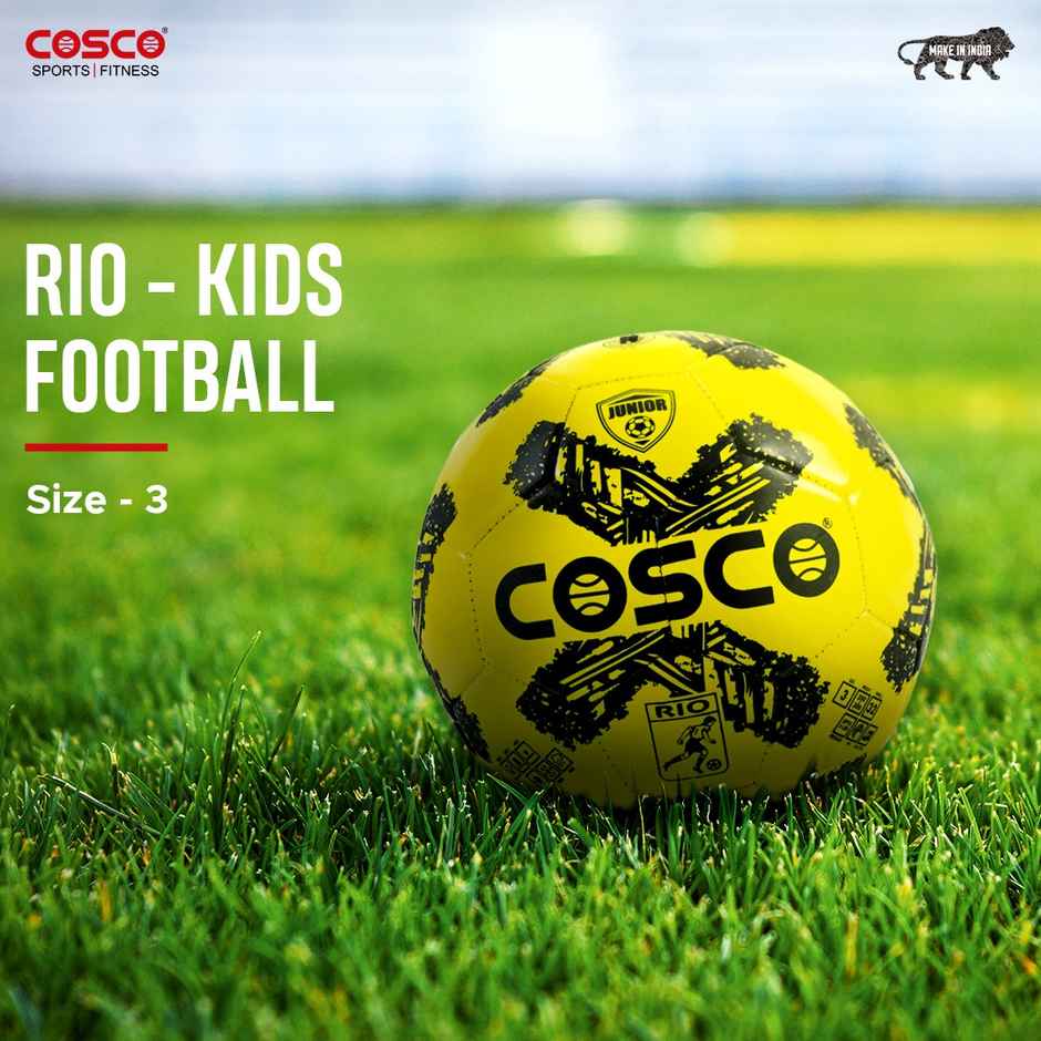 Cosco Rio Kids Football, Size-3(18Cm) Single |Made In India (Colour May Vary)