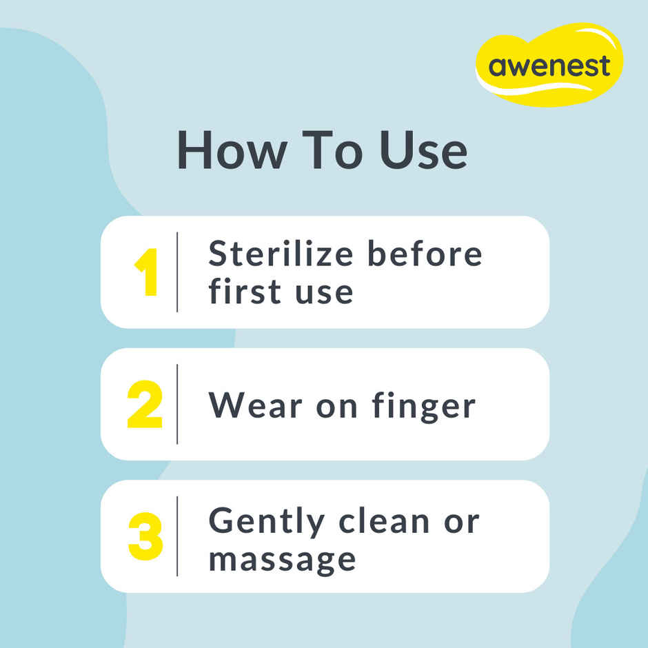 Awenest Finger Baby Toothbrush Certified BPA free