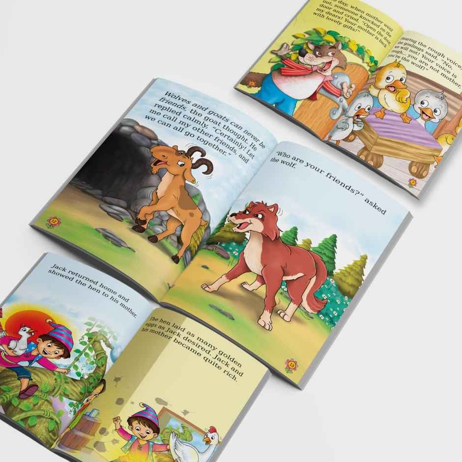 Story Books for Kids - Fairy Tales (Illustrated) (Set of 12 Books)