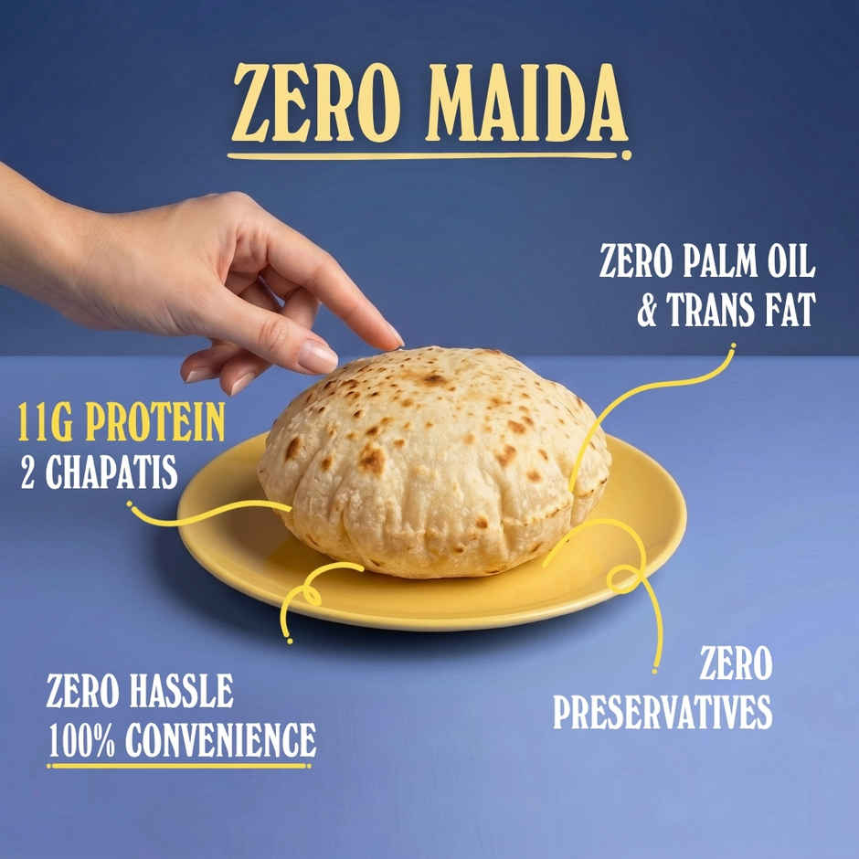 The Baker's Dozen Zero Maida Protein Chapati