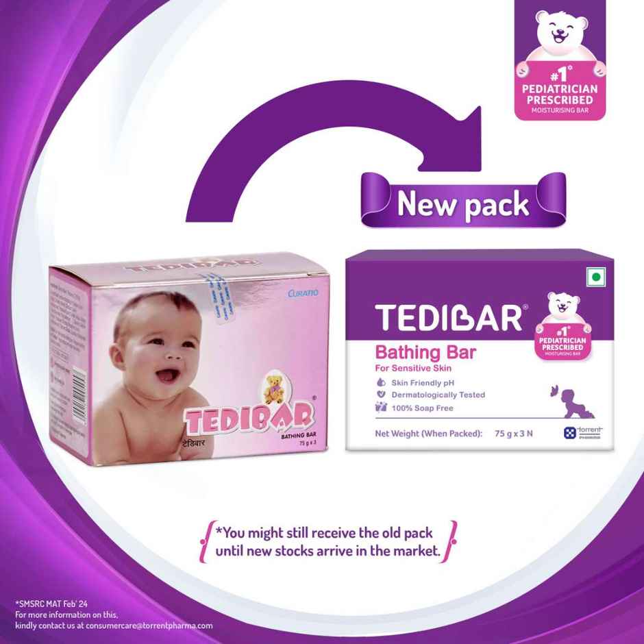 Tedibar Bathing Bar For Babies Sensitive Skin Pack