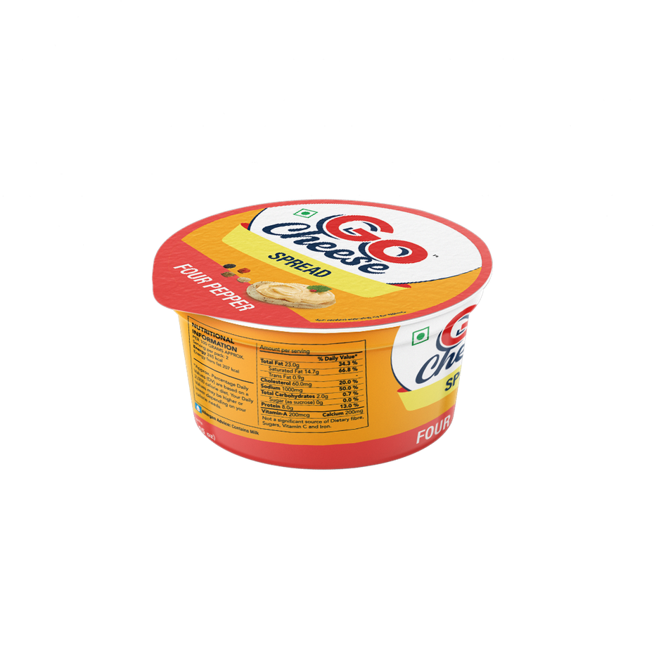 Go Cheese Spread - Four Pepper (Soft & Creamy)